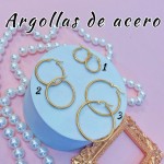 Argolla liso acero pequeño 0.35& (&2）