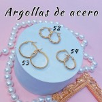 Argolla liso acero pequeño 0.35& (&2）