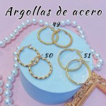 Argolla liso acero pequeño 0.35& (&2）