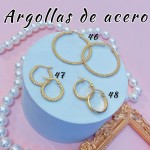 Argolla liso acero pequeño 0.35& (&2）