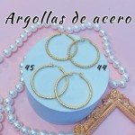 Argolla liso acero pequeño 0.35& (&2）