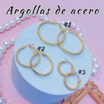 Argolla liso acero pequeño 0.35& (&2）