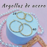 Argolla liso acero pequeño 0.35& (&2）