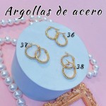 Argolla liso acero pequeño 0.35& (&2）