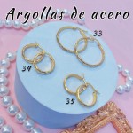 Argolla liso acero pequeño 0.35& (&2）