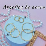 Argolla liso acero pequeño 0.35& (&2）