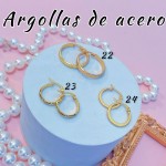 Argolla liso acero pequeño 0.35& (&2）