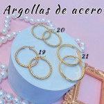 Argolla liso acero pequeño 0.35& (&2）