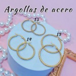 Argolla liso acero pequeño 0.35& (&2）