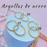 Argolla liso acero pequeño 0.35& (&2）