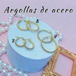 Argolla liso acero pequeño 0.35& (&2）