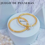 Juego de pulseras lujo Oro chino 32&