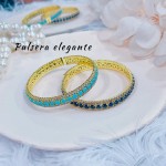 pulseras oro chino con pedreria 21&