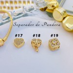 separadores de pandora con piedras 12&