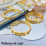 Pulsera lujo baño oro 18k (36 modelo)(&24）