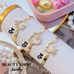 #Q Pulsera Rígidas con Dije Lujo  14.50&