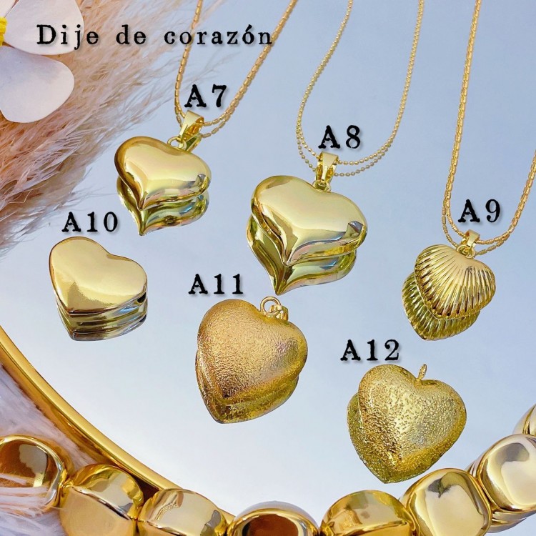 #A Cadena con dije corazon 14&