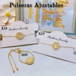 Pulsera ajustable 1.65$oro chino (50 modelo) (10.5&)）