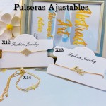 Pulsera ajustable 1.65$oro chino (50 modelo) (10.5&)）