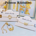 Pulsera ajustable 1.65$oro chino (50 modelo) (10.5&)）