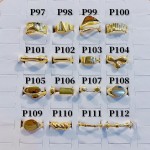 #p Anillos ajustable Baño oro 18 k  (&7)