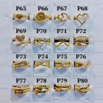 #p Anillos ajustable Baño oro 18 k  (&7)