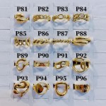 #p Anillos ajustable Baño oro 18 k  (&7)