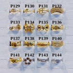 #p Anillos ajustable Baño oro 18 k  (&7)