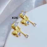 #x Zarcillo lujo baño gold Field 18k 15&