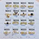 #m Anillos ajustable baño gold Field18k (&8.2）