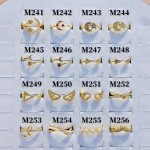 #m Anillos ajustable baño gold Field18k (&8.2）