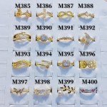 #m Anillos ajustable baño gold Field18k (&8.2）