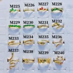 #m Anillos ajustable baño gold Field18k (&8.2）