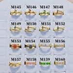 #m Anillos ajustable baño gold Field18k (&8.2）