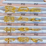 #p Anillos ajustable Baño oro 18 k  (&7)