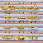 #p Anillos ajustable Baño oro 18 k  (&7)