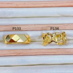 #p Anillos ajustable Baño oro 18 k  (&7)