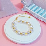 pulsera ajustable con perlas 