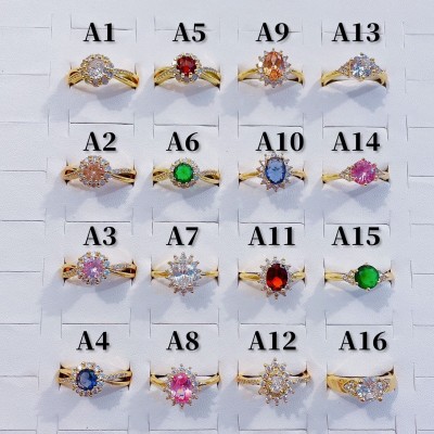 #A anillo ajustable oro chino 10.5&