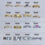 #p Anillos ajustable Baño oro 18 k  (&7)