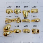 #L Anillos Tipo Chunky Oro Chino 9.50&