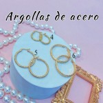 Argolla liso acero pequeño 0.35& (&2）