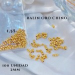 balines de oro chino 2mm 3mm 4mm 5mm 