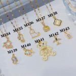 Cadena con dije baño oro18k （ solo comprar tije 1.2$)   (&9.5）