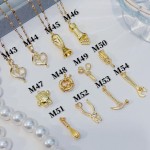 Cadena con dije baño oro18k （ solo comprar tije 1.2$)   (&9.5）