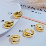 #L Anillos Tipo Chunky Oro Chino 9.50&