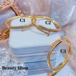 Pulsera lujo baño oro 18k (36 modelo)(&24）