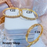 Pulsera lujo baño oro 18k (36 modelo)(&24）