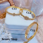 Pulsera lujo baño oro 18k (36 modelo)(&24）