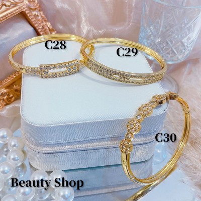 Pulsera lujo baño oro 18k (36 modelo)(&24）